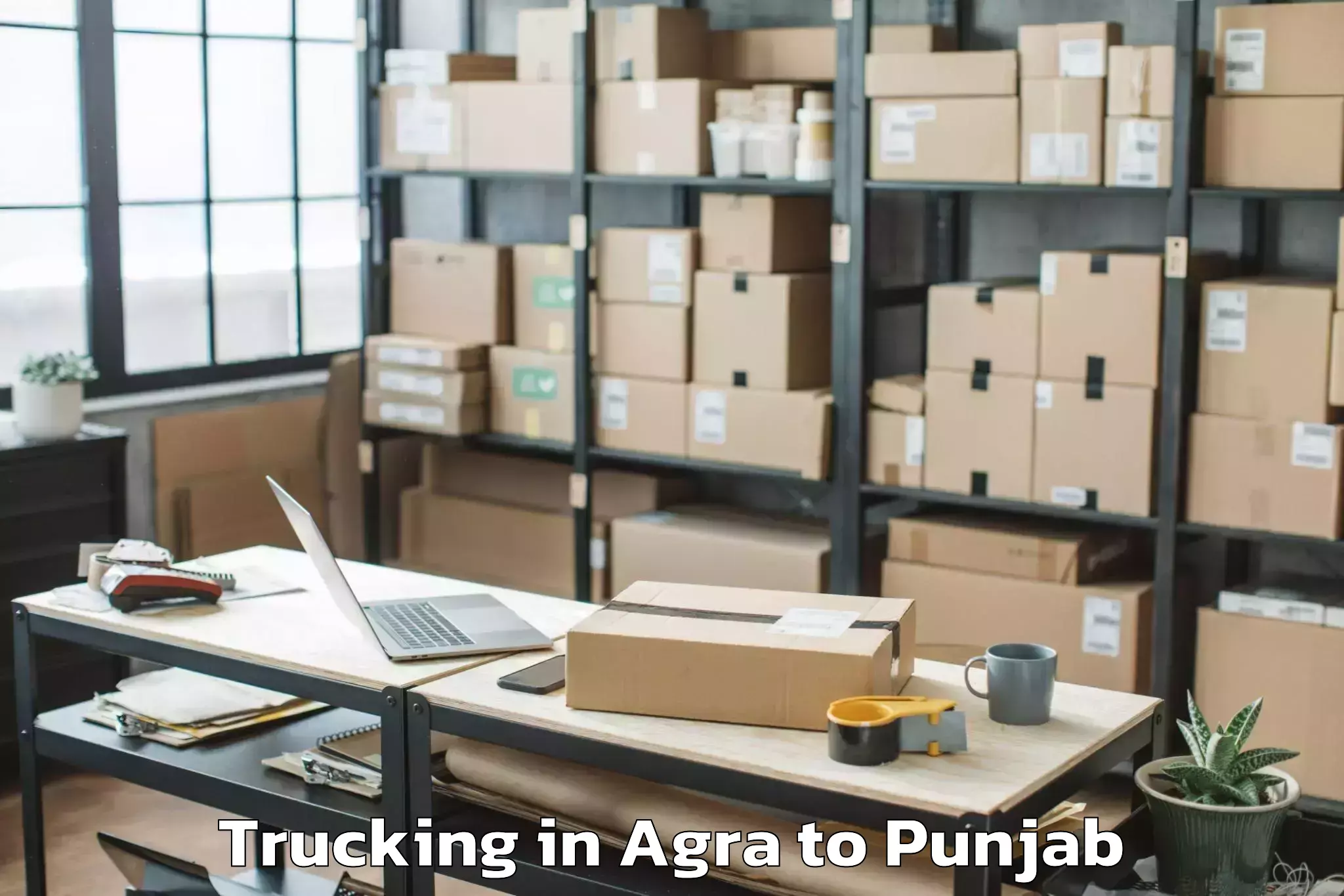 Leading Agra to Barnala Trucking Provider